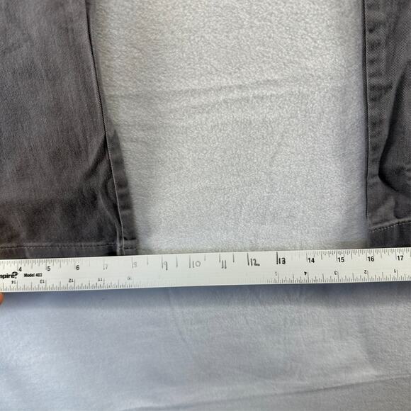 J Crew Pants Men's 36x32 Gray Straight Fit Chino Khaki Pockets Preppy Office NEW - Picture 5 of 9